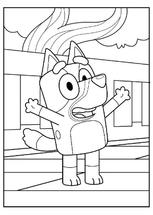 Bluey coloring page 16
