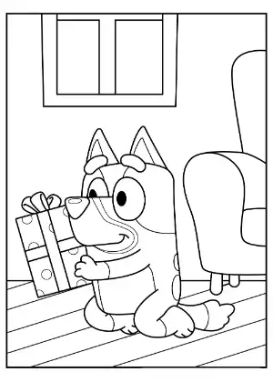 Bluey coloring page 17