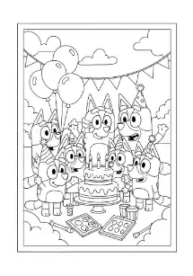 Bluey coloring page 22
