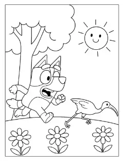 Bluey coloring page 24
