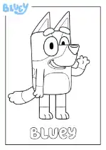 Bluey coloring page 26