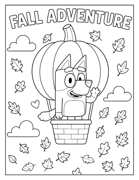 Bluey coloring page 30