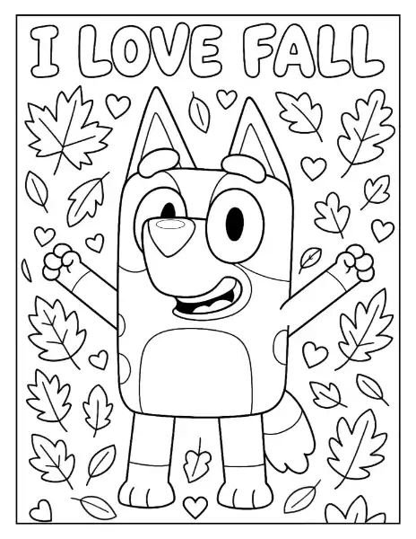 Bluey coloring page 31