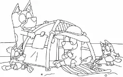 Bluey coloring page 33