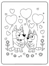 Bluey coloring page 34