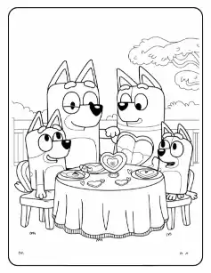 Bluey coloring page 35