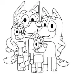 Bluey coloring page 37