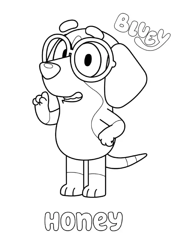 Bluey coloring page 41