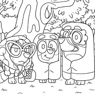 Bluey coloring page 50