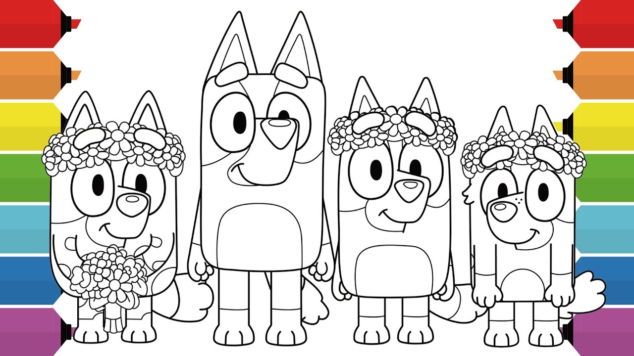 Bluey coloring page preview 4